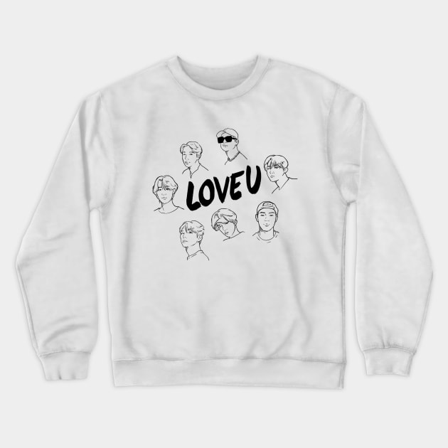 MONSTA X LOVE U Crewneck Sweatshirt by KPOPBADA